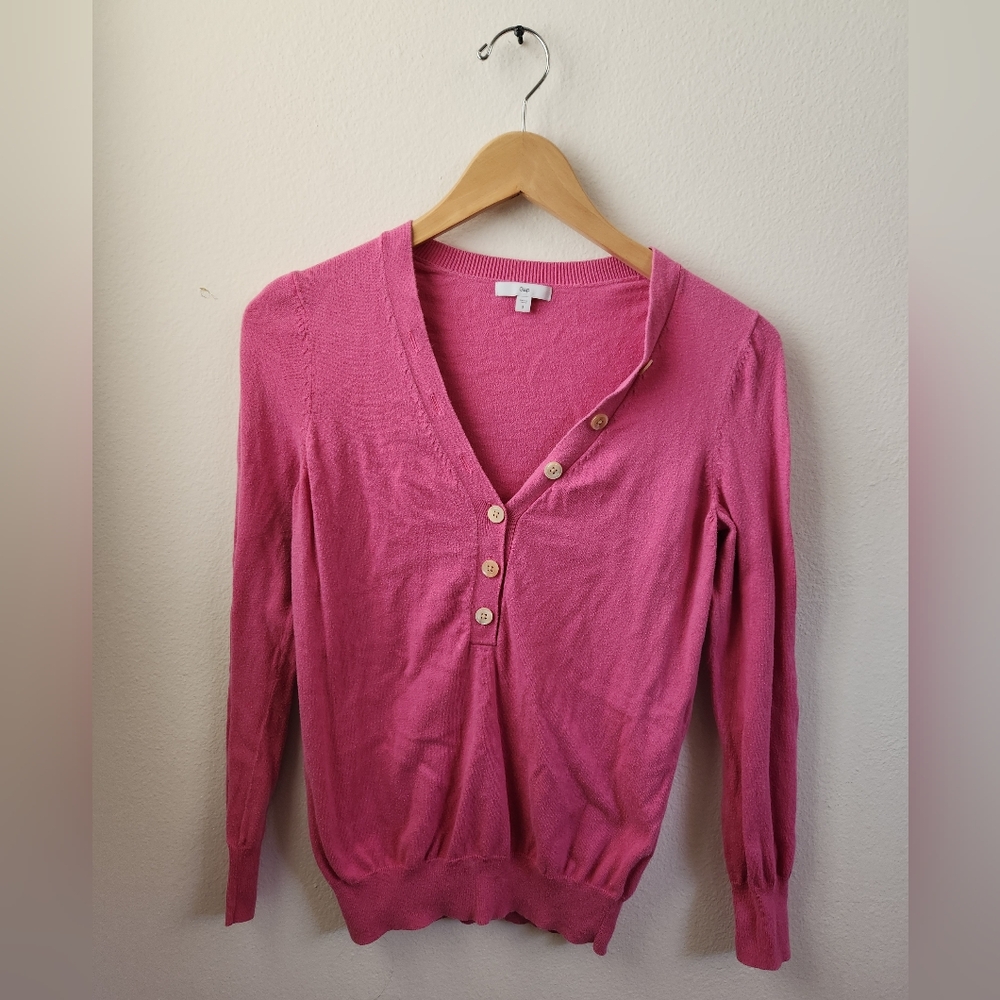 GAP Pullover Silk Sweater Pink‎ Small